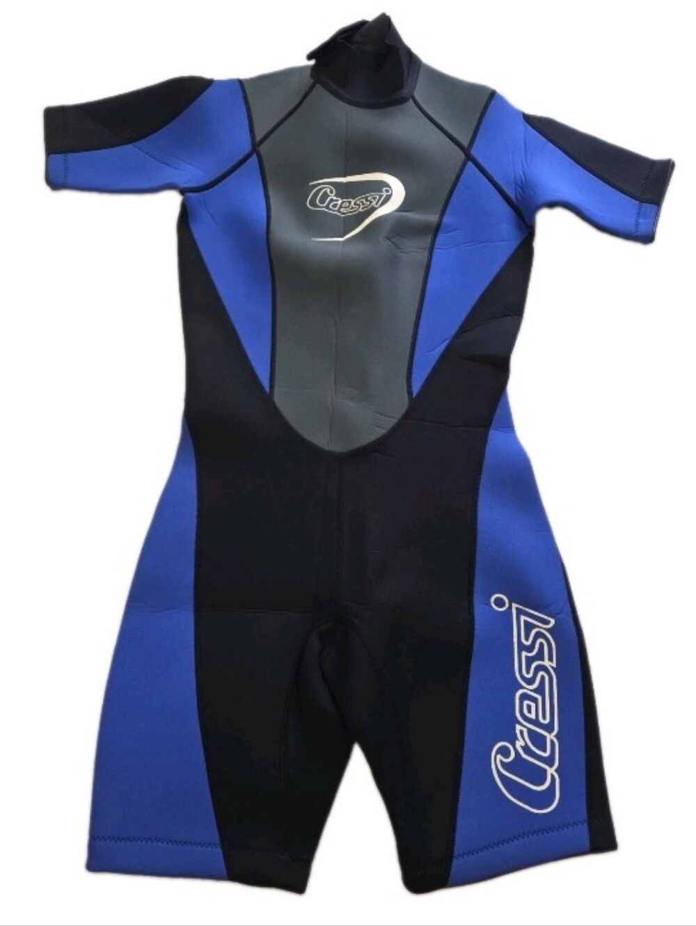 Cressi Wetsuit Women's Large Black Blue Shorts Snorkle Dive Surf